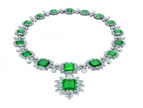 Emerald &amp; Diamond Necklace